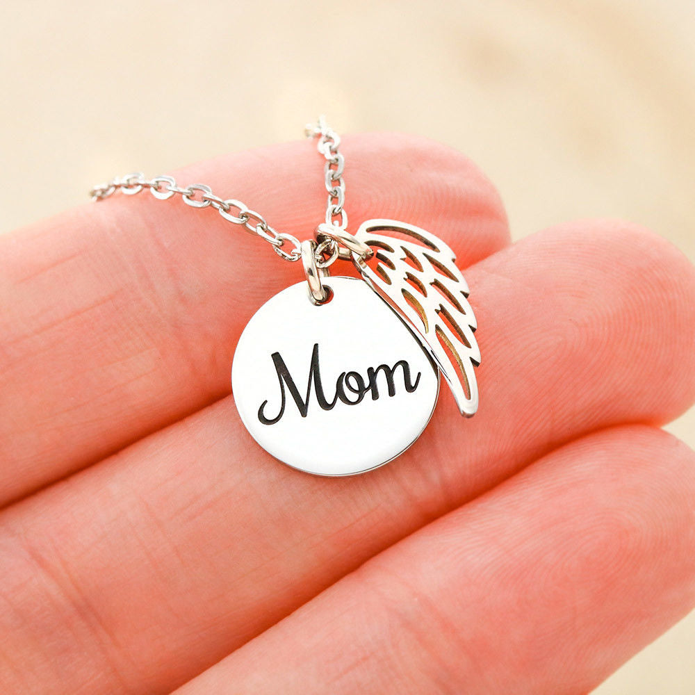 Memory of My Angelic Mom Necklace