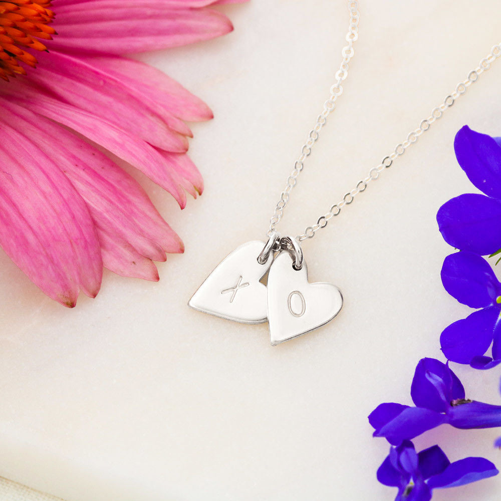 Merry Christmas Sweetest Hearts Necklace