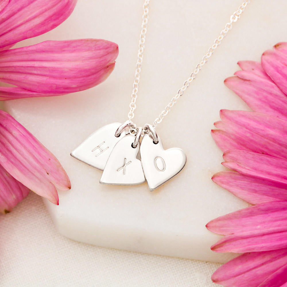 Merry Christmas Sweetest Hearts Necklace