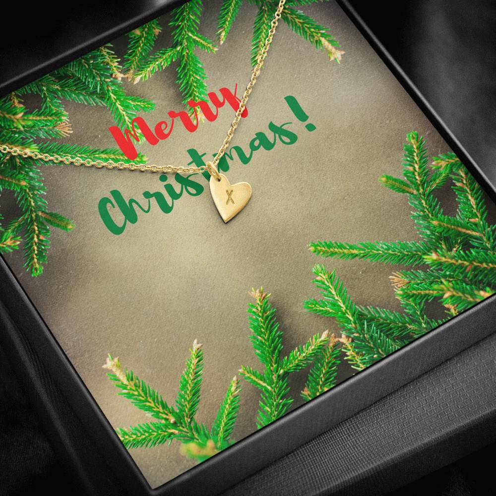 Merry Christmas Sweetest Hearts Necklace
