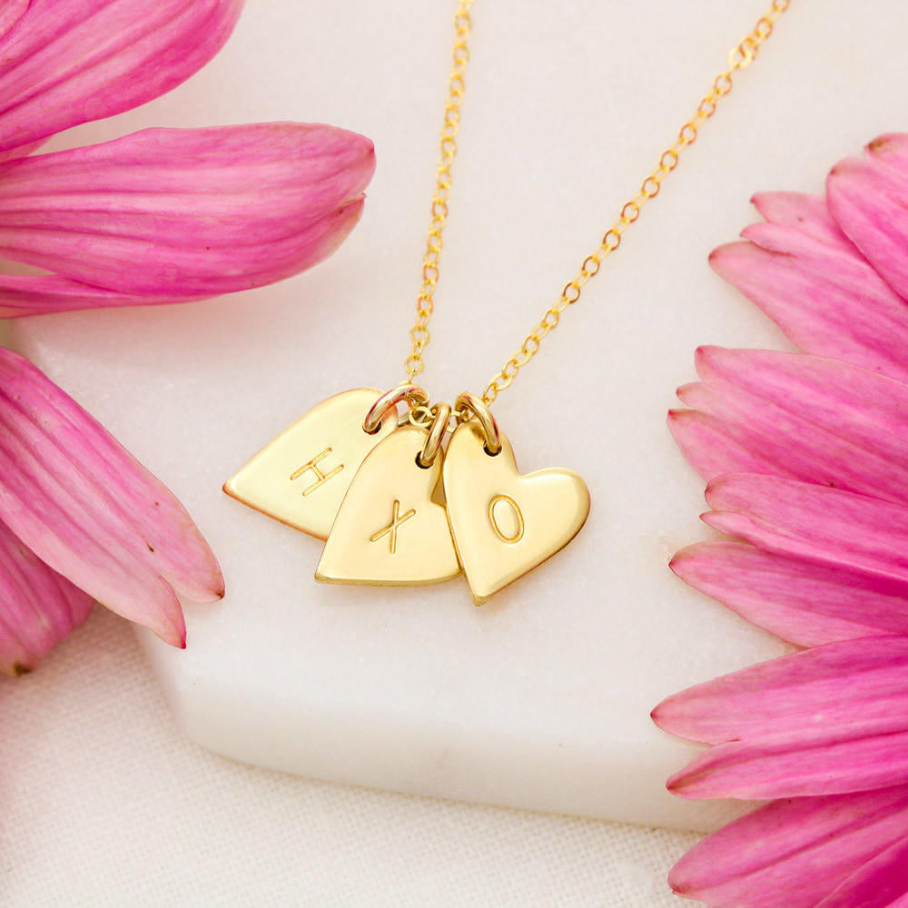 Merry Christmas Sweetest Hearts Necklace