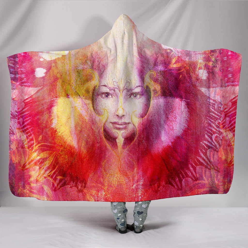 Pink Yoga Hooded Blanket