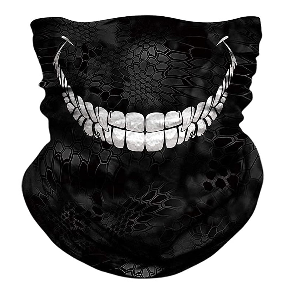Neck Bandana Horror Demon Vampire Skull Face Cover