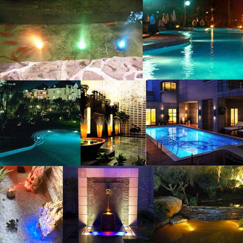 16 Colors Submersible Led Lights With Magnet and Suction Cup