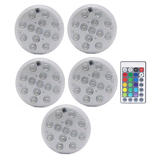 16 Colors Submersible Led Lights With Magnet and Suction Cup