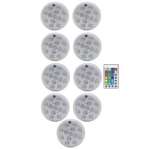 16 Colors Submersible Led Lights With Magnet and Suction Cup