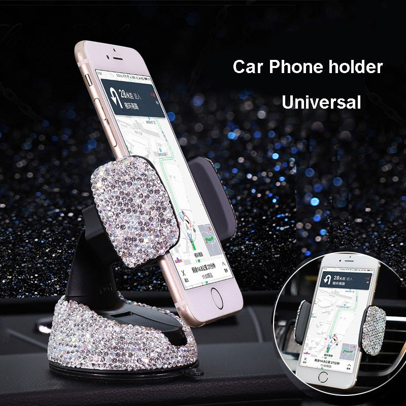 Crystal Car Phone Holder